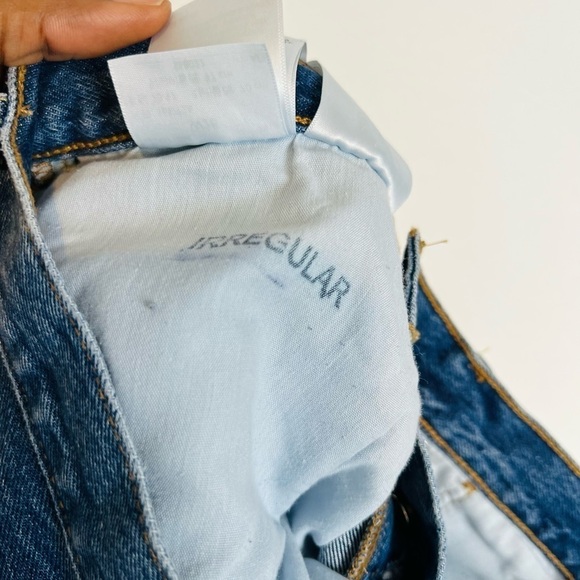 Levi’s Premium High Rise Deconstructed Mini Skirt Sz 28 - Picture 8 of 10